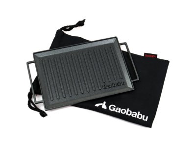 [PRE-ORDER] กระทะย่างสเต็ก กระทะสนาม Gaobabu B6 multi-grill plate อุปกรณ์แค้มปิ้ง Made in Japan นำเข้าจากญี่ปุ่น Size 12.5 x 17.5 cm