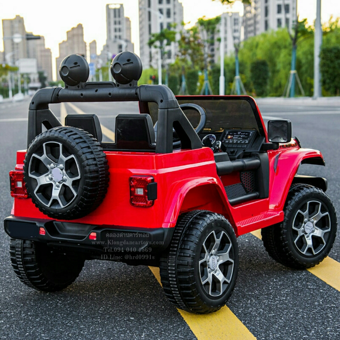 รถเด็กแบตเตอรี่จิ๊ปทหาร4×4Turbo💥คันใหญ่ กุญแจสตาร์ท2ดอก💥(รองรับแอพบังคับบนมือถือได้, มีล้อสำรอง1ล้อ, โยกสไลด์, 4มอเตอร์ แบต12v7a, กระโปรงหน้าเปิดเก็บของได้, ออกตัวสมูท, เล่นUSB AUXได้, มีรีโมทบูลทูธ, มีโช้ค, เปิดประตู)