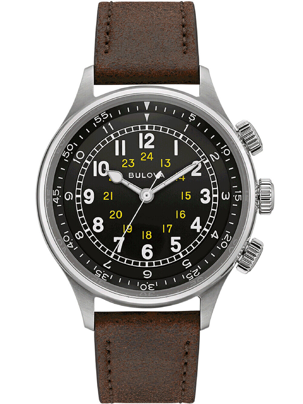 Bulova 96A245 นาฬิกาผู้ชาย A-15 Pilot Automatic Men's Watch