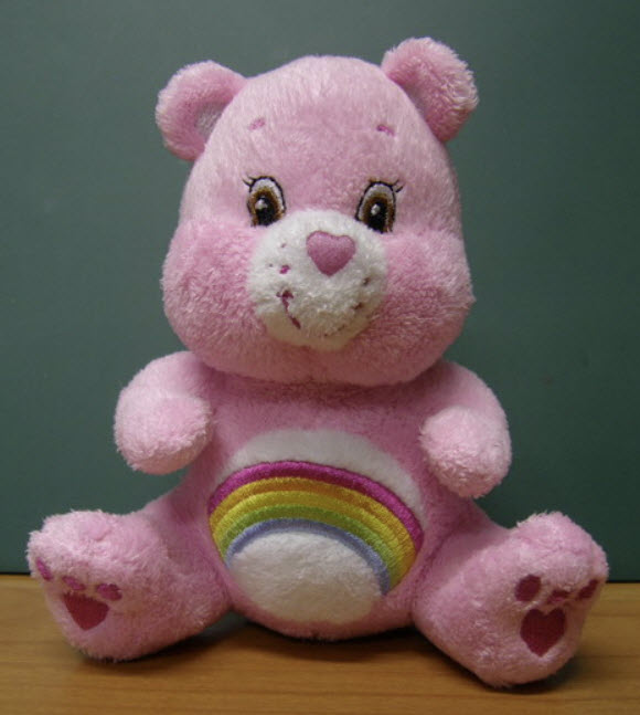 Cheer Bear ท่านั่ง ขนาด 5 นิ้ว (มือสอง)