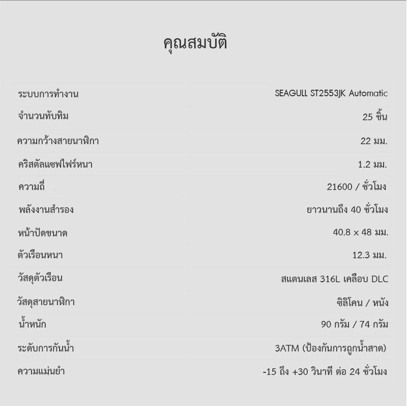 (ประกันศูนย์ไทย 1 ปี) CIGA Design Z Series DLC Automatic Mechanical Watch - นาฬิกาออโตเมติกซิก้า ดีไซน์ รุ่น Z Series DLC