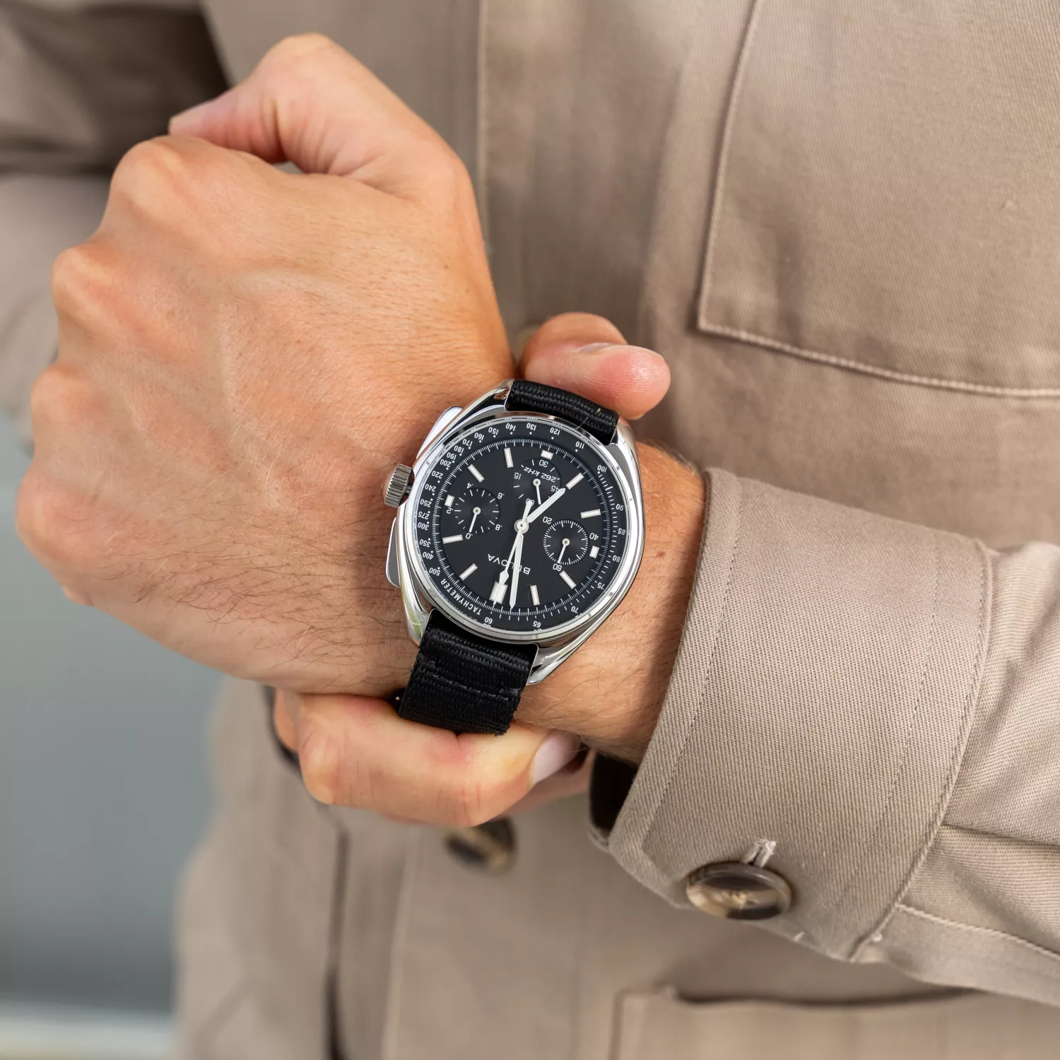 Bulova 96A225 นาฬิกาผู้ชาย Special Edition Lunar Pilot Chronograph Men's Watch