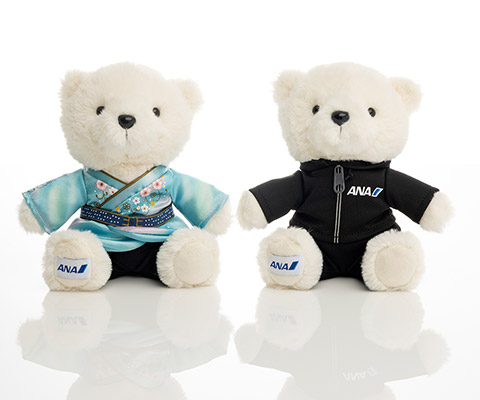 [พร้อมส่ง] ตุ๊กตาหมี ยูซุ Yuzuru Hanyu ANA Flight Yuzu Bear Heaven and Earth เซ็ท 2 ตัว ขนาด 14 x 15 x 10 cm ยูซุรุ ฮานิว 羽生結弦 ANAオリジナル フライトベア ANA YUZUセット（天と地と）