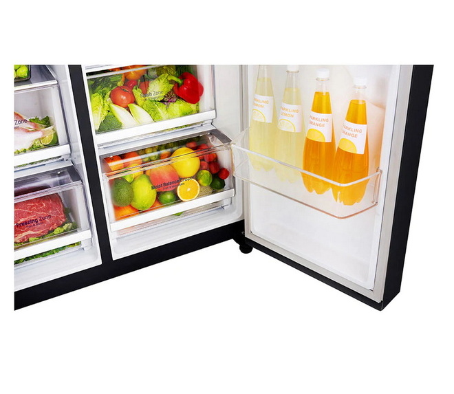 SIDE BY SIDE LG GC-L247CQAV.AMCPLMT 21.7 คิว สีดำ