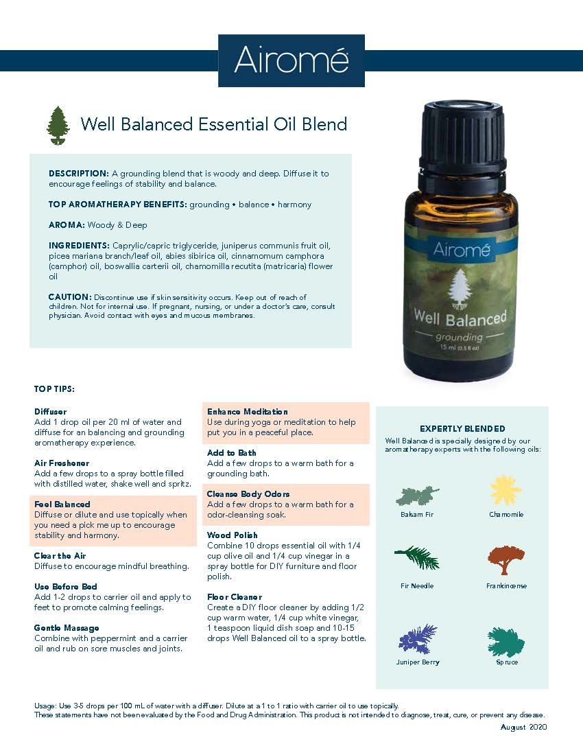 15ml Essential Oil Well Balanced Blend