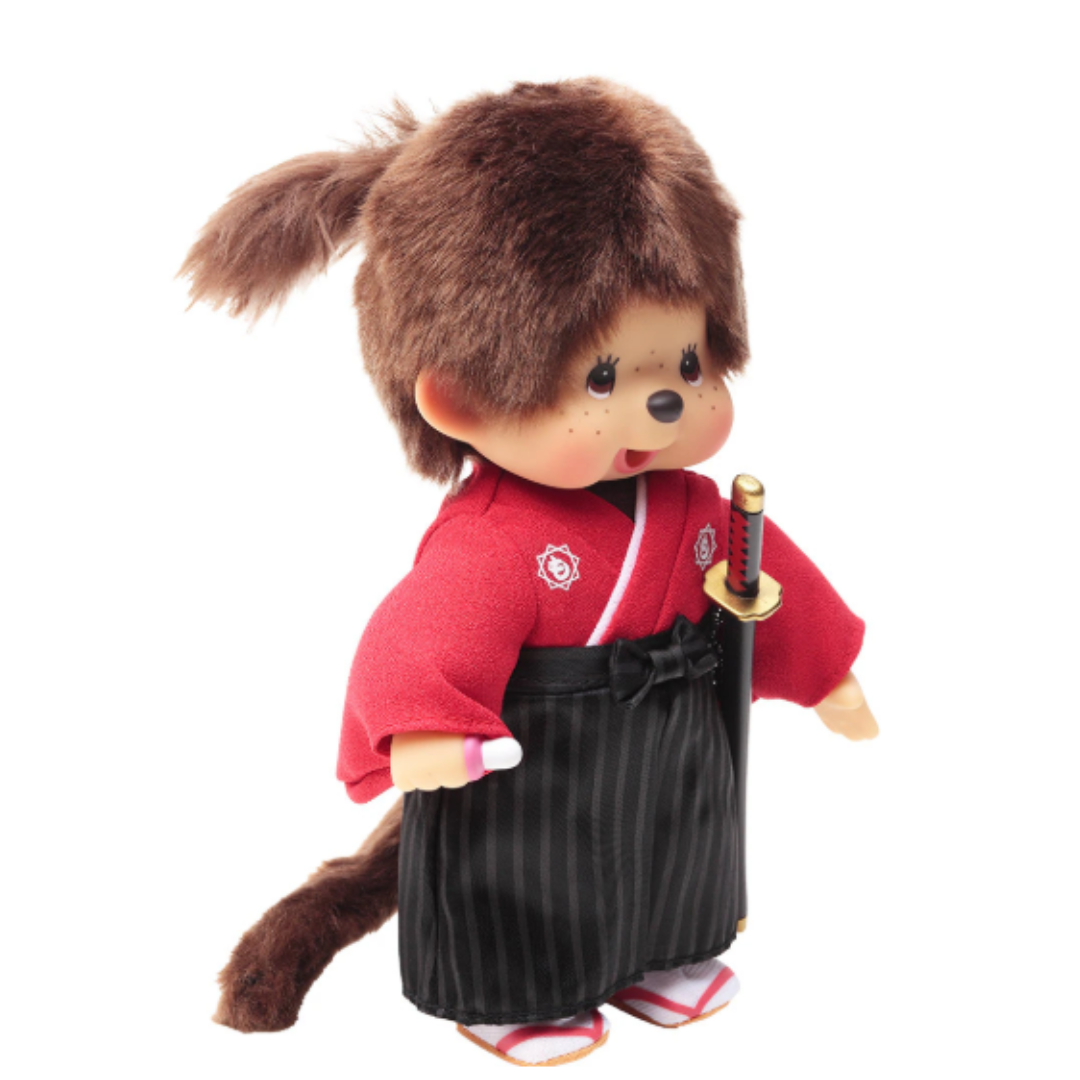[PRE-ORDER] ตุ๊กตา ม่อนชิชิ ซามูไร Size S ม่อนชิชิคุง Monchhichi Samurai 13 x 11 x 20 cm นำเข้าจากญี่ปุ่น 侍モンチッチ IPM-81-Z