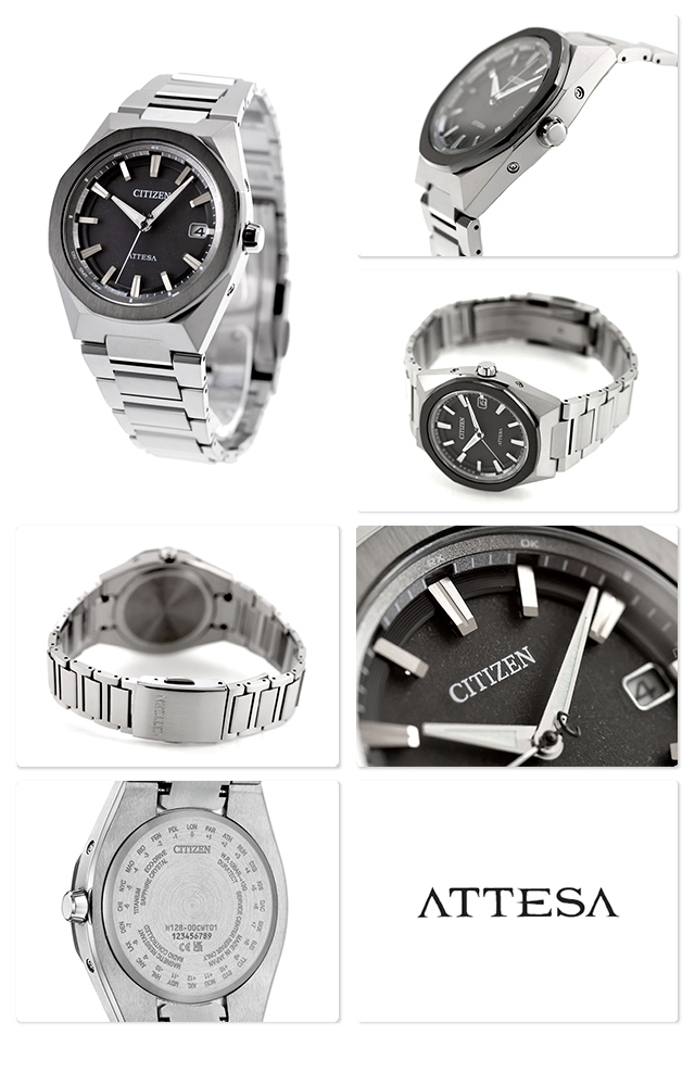 Citizen CB3044-55E นาฬิกาผู้ชาย Eco-Drive Attesa Titanium Radio-Controlled Made in Japan Men's Watch