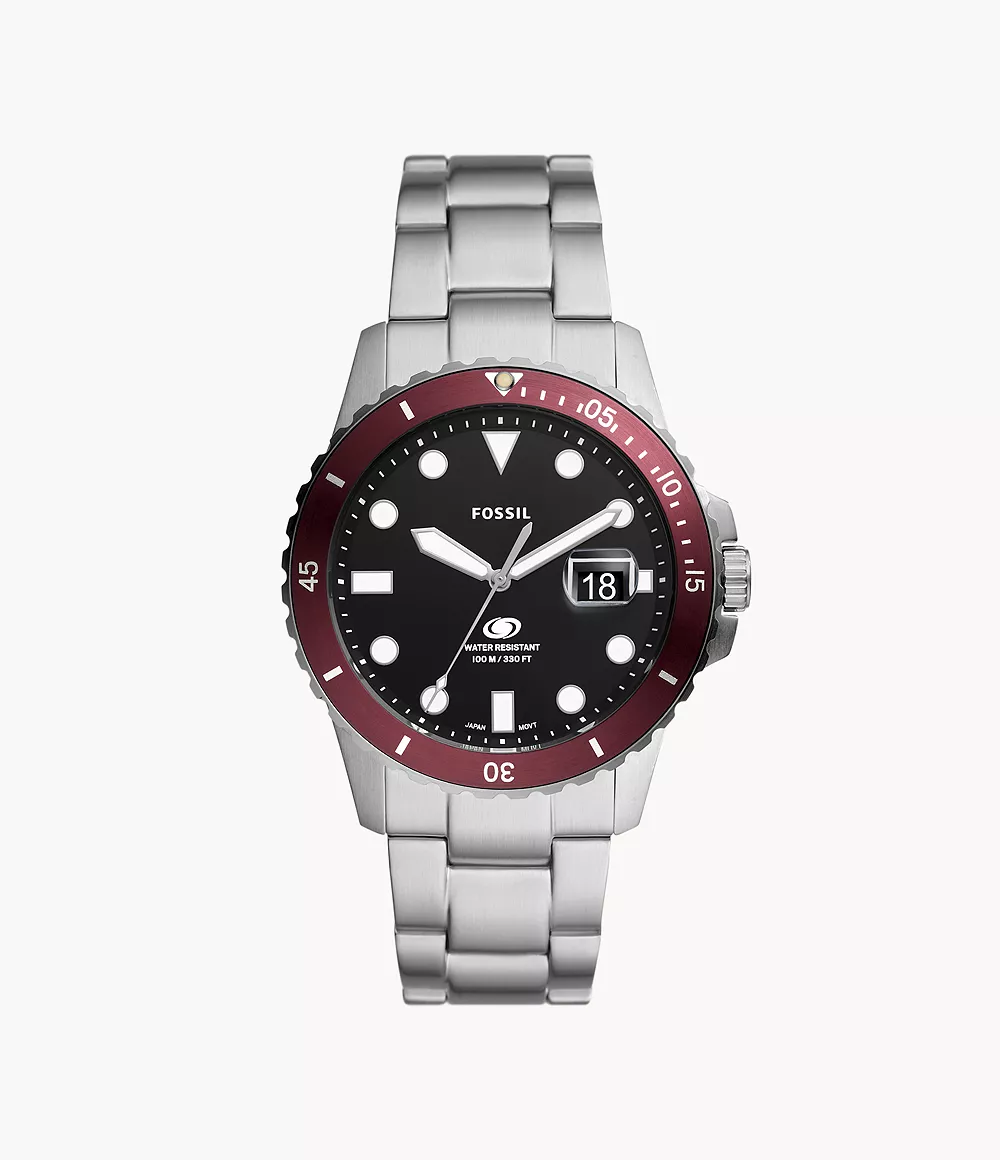 Fossil FS6013 นาฬิกาผู้ชาย Blue Dive Three-Hand Date Quartz Men's Watch