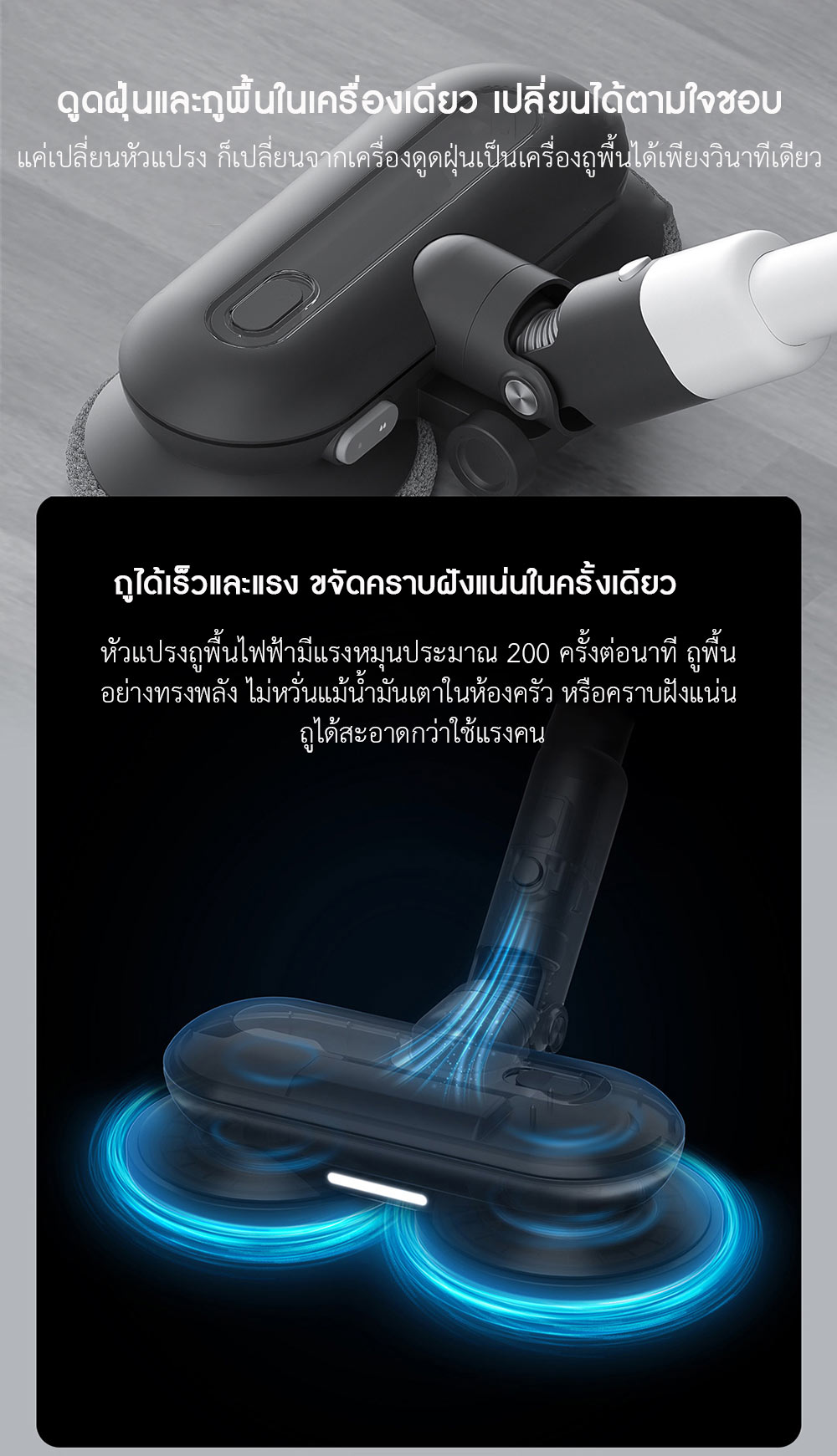 Roidmi NEX S Cordless Vacuum Cleaner - เครื่องดูดฝุ่นไร้สายรุ่น NEX S (สีขาว)
