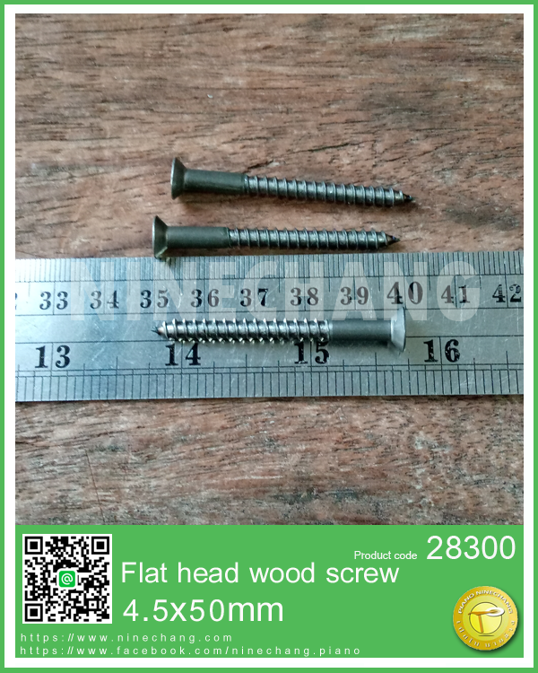 Flat head wood screw 4.5x50mm