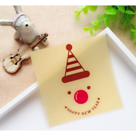 ถุงคุ๊กกี้ ฝากาว ขนาด 10×10 ซม. จำนวน 95-100 ชิ้นต่อแพ็ค ชุดที่ 4/6