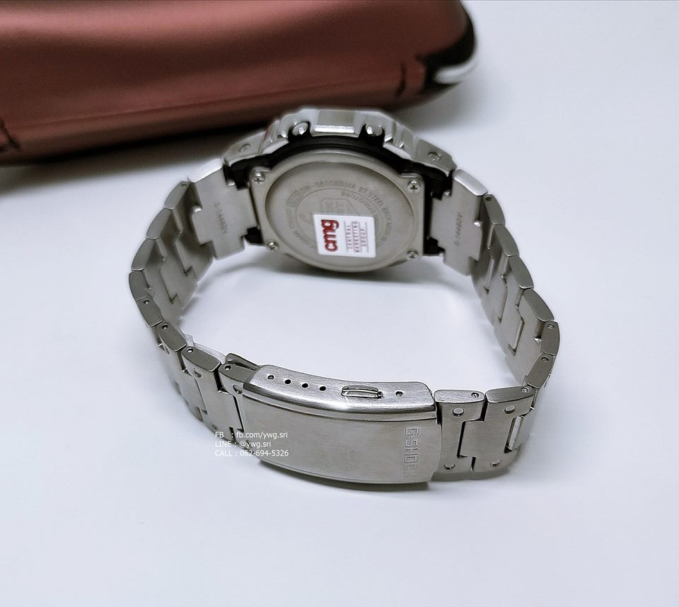 G-SHOCK CUSTOM รุ่น DW-5600 กรอบสายเหล็กหน้าเงิน