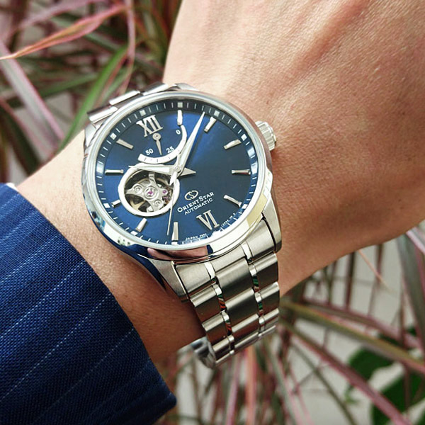 Orient RE-AT0001L00B นาฬิกาผู้ชาย Orient รุ่น RE-AT0001L00B, Orient Star Automatic Open Heart Power Reserve Made in Japan Men's Watch