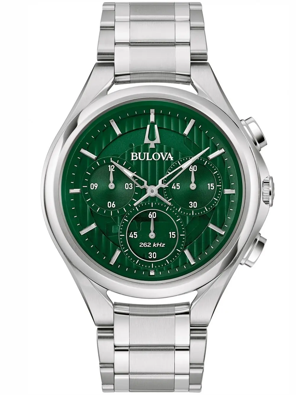 Bulova 96A297 นาฬิาผู้ชาย Curv Precision 262 kHz Quartz Chronograph Men's Watch