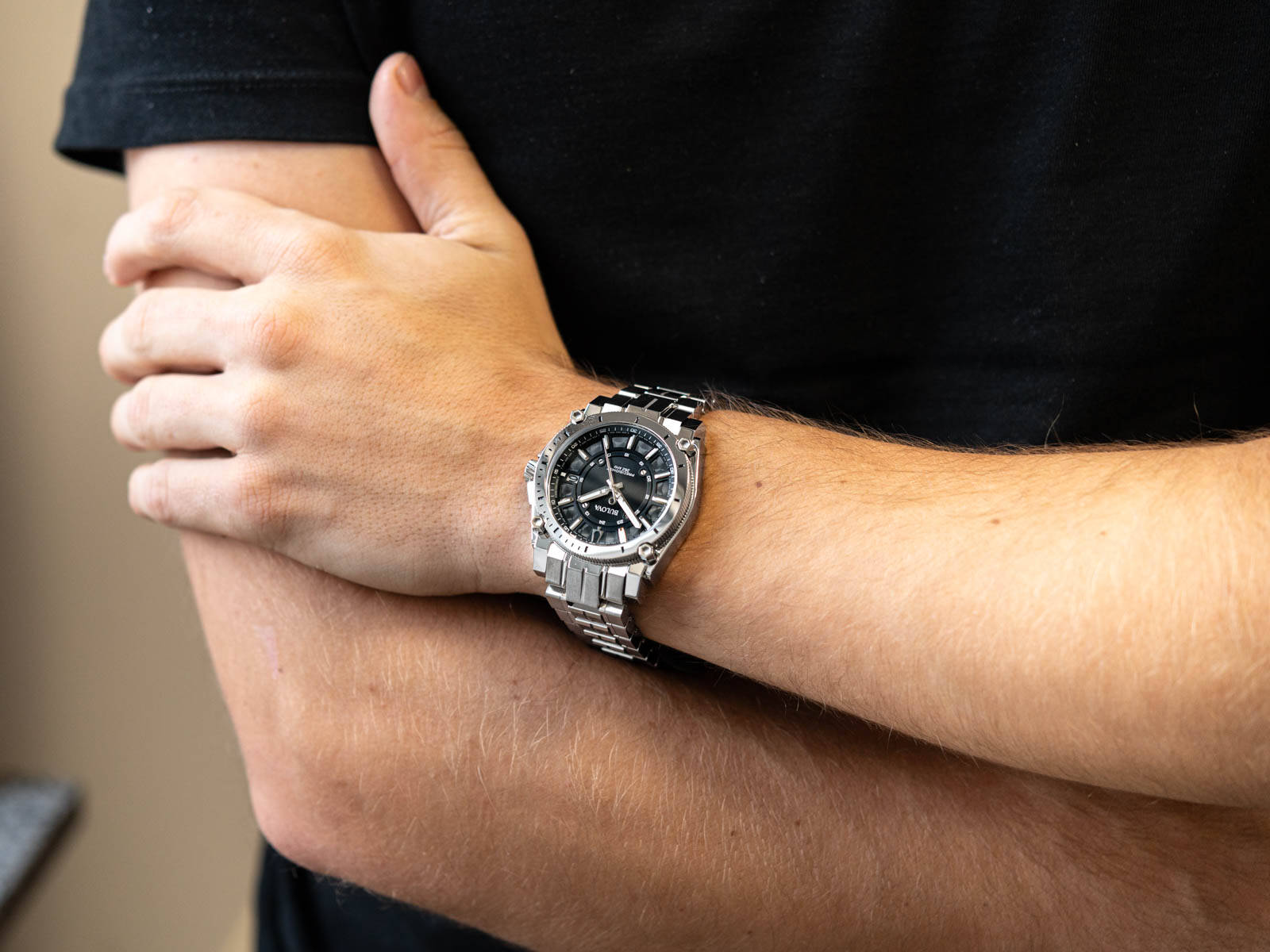 Bulova 96B417 นาฬิาผู้ชาย Precisionist Quartz Men's Watch