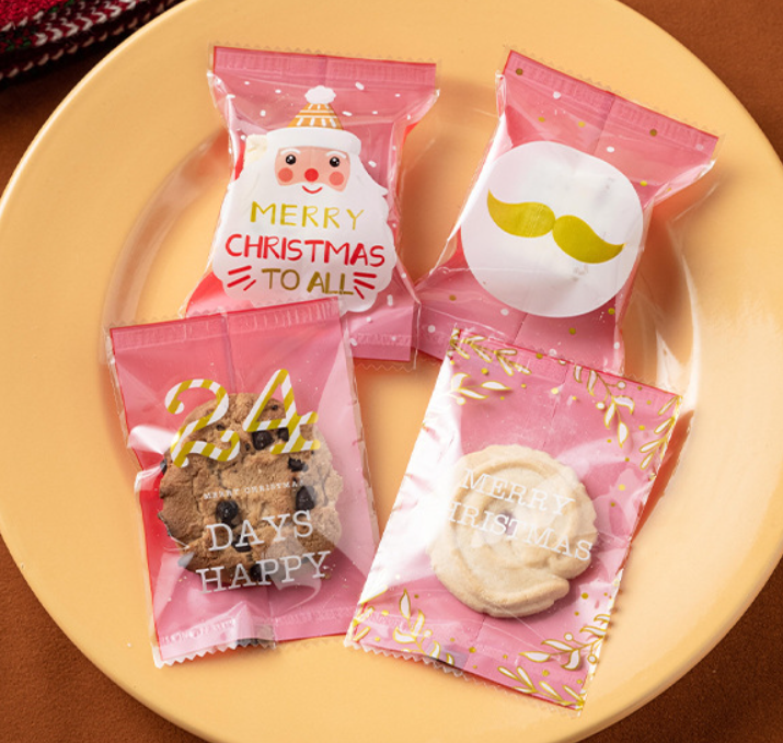 ถุงซีล ใส่ขนม คุกกี้ ลูกอม ขนาด 7x9.5-10 ซม. จำนวน 97-100 ใบ/แพ็ค ชุดที่ 4/4