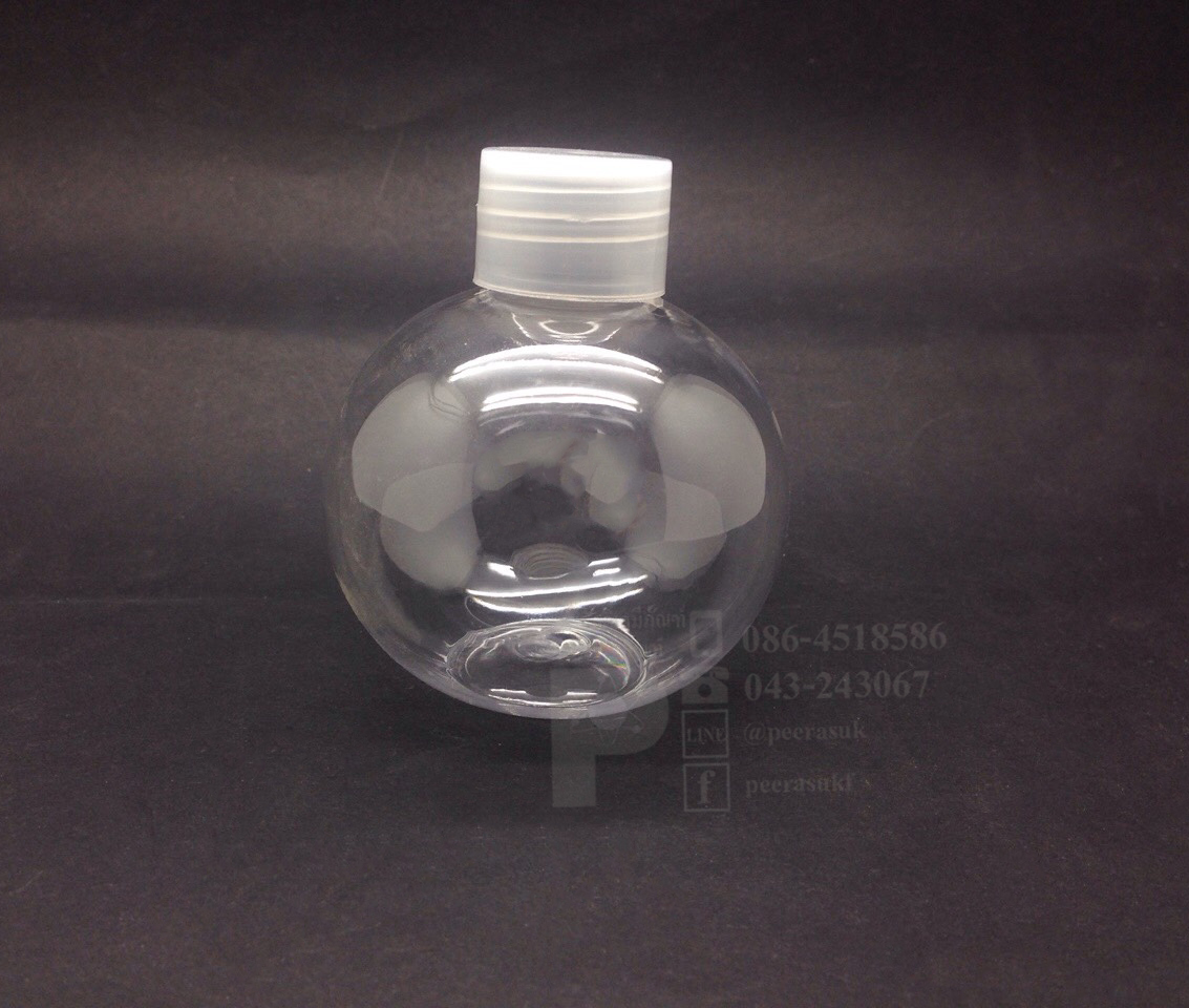 ขวดบอล 150 ml ใส+จุกรู+ฝาเกลียวใส 10 ชิ้น