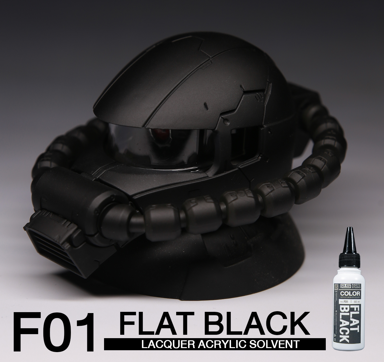 NO.F01S Flat Black [ด้าน] 60ml