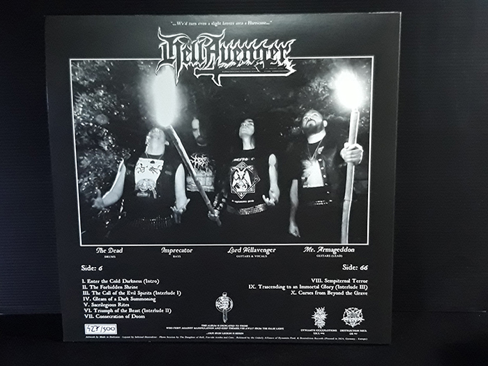 HELLAVENGER 'The Primordial Fire' LP