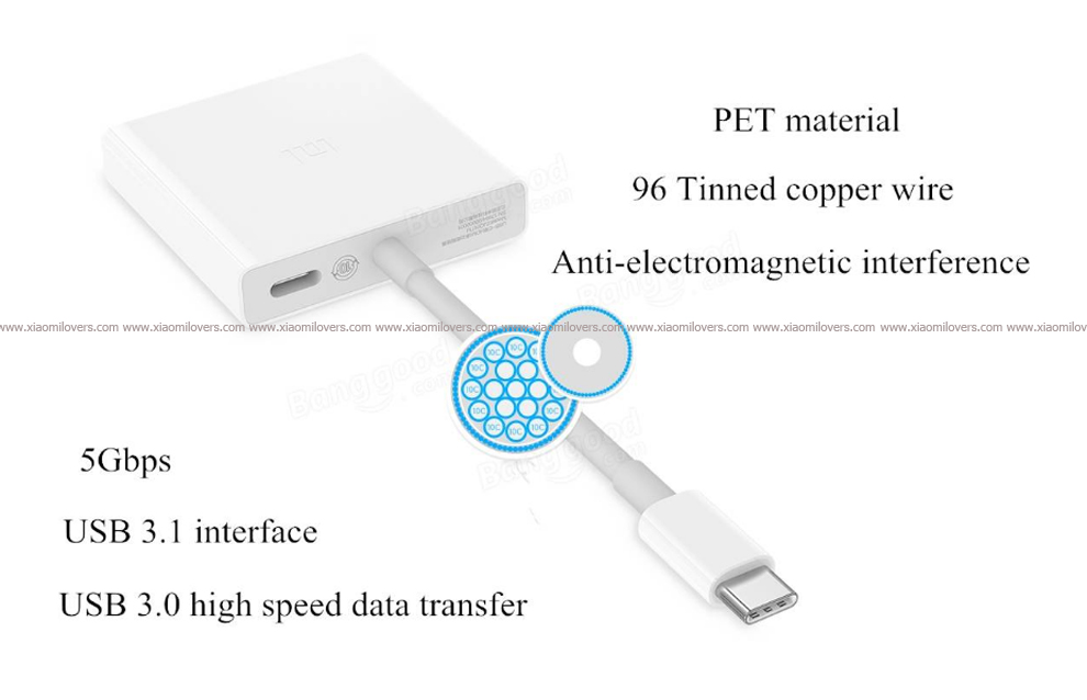 Xiaomi USB Type-C to HDMI Multifunction Adapter - หัวแปลง Type-C/HDMI