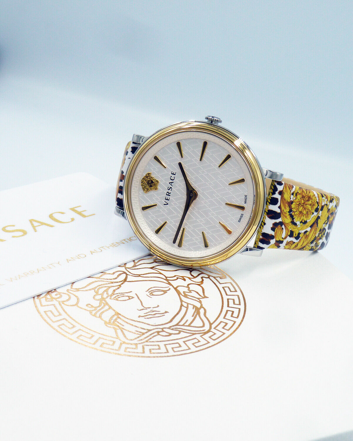 Versace VBP120017 นาฬิกาผู้หญิง V-Circle Quartz Women's Watch