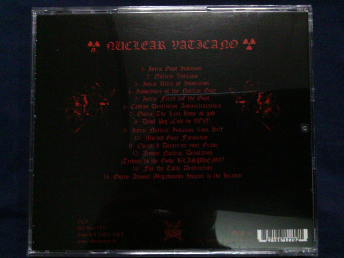 MORBID GOAT FORNICATOR'Nuclear Vaticano' CD.