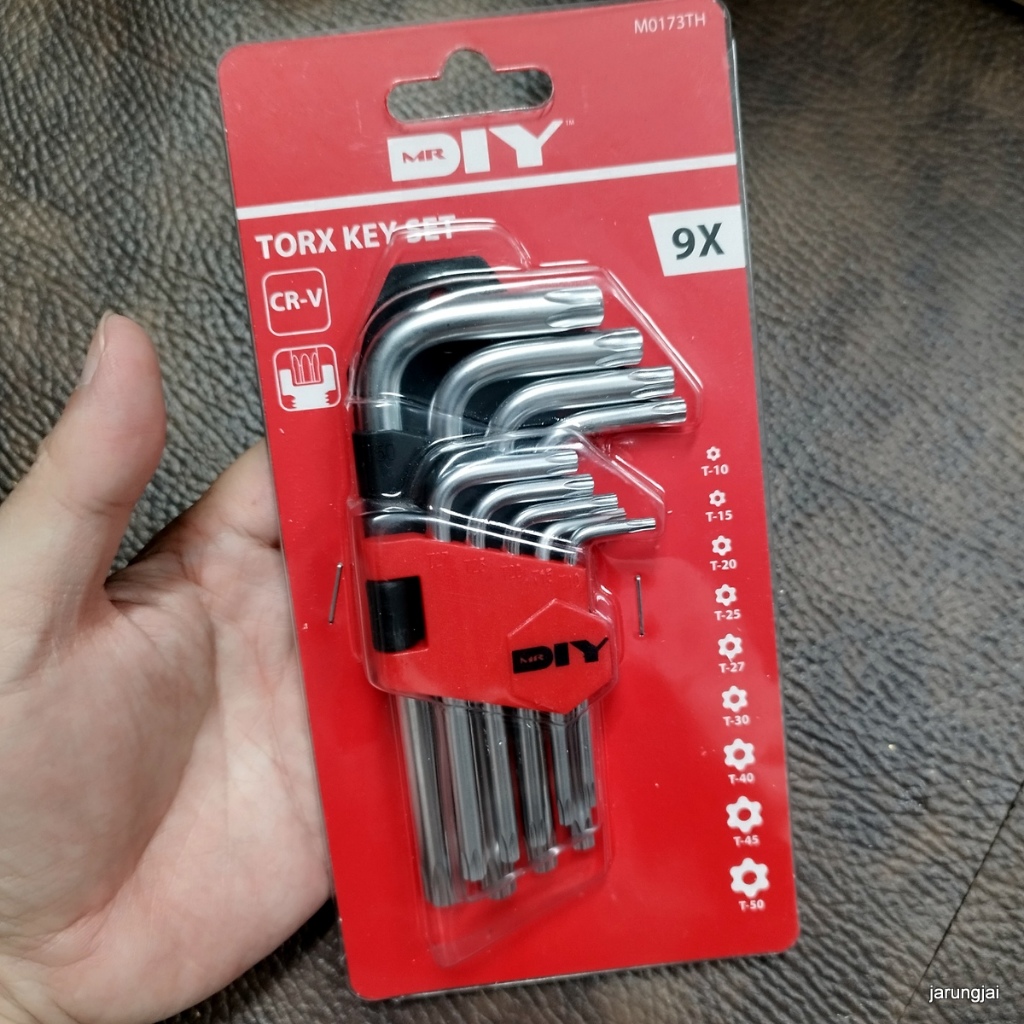 ประแจ 6 แฉก mr.diy tory key set cr-v 9x m0173th