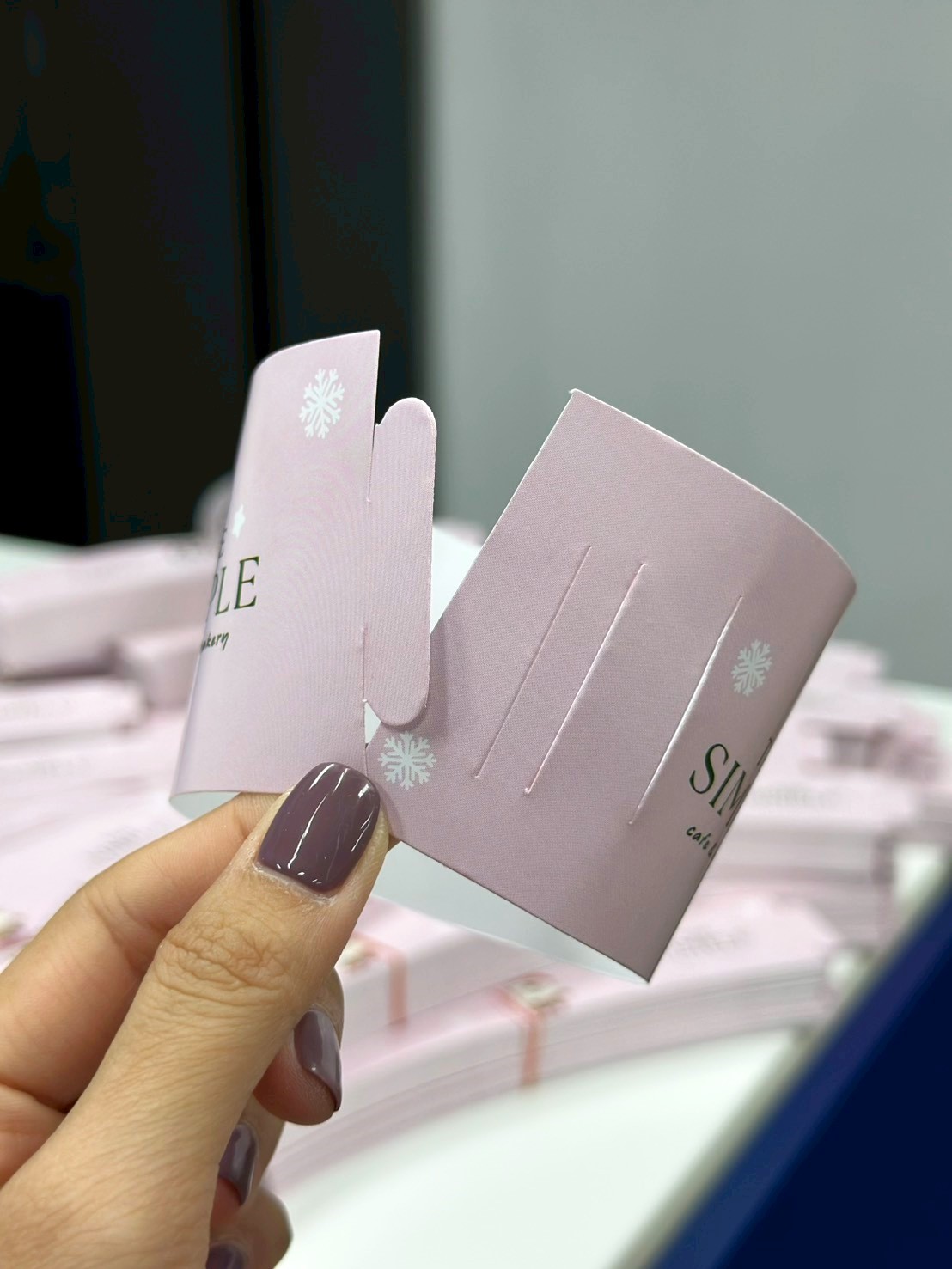 ผลงานปลอกสวมแก้ว พิมพ์โลโก้