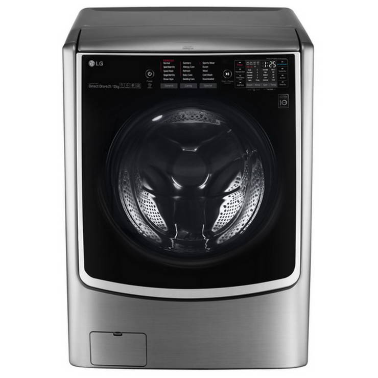 เครื่องซักผ้าฝาหน้า LG ซักอบ ขนาด 21kg อบ 12kg รุ่น F2721HTWV