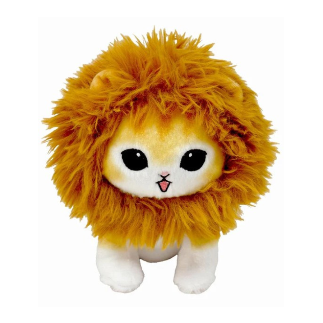 [PRE-ORDER] ตุ๊กตา แมวโมฟุ หัวสิงโต Mofusand Lion Nyan Cat ขนาด S 16 x 14 x 19 cm นำเข้าจากญี่ปุ่น โมฟุซาน mofu mofusand ぽてたまぬいぐるみ(ライオンにゃん・ベージュ)