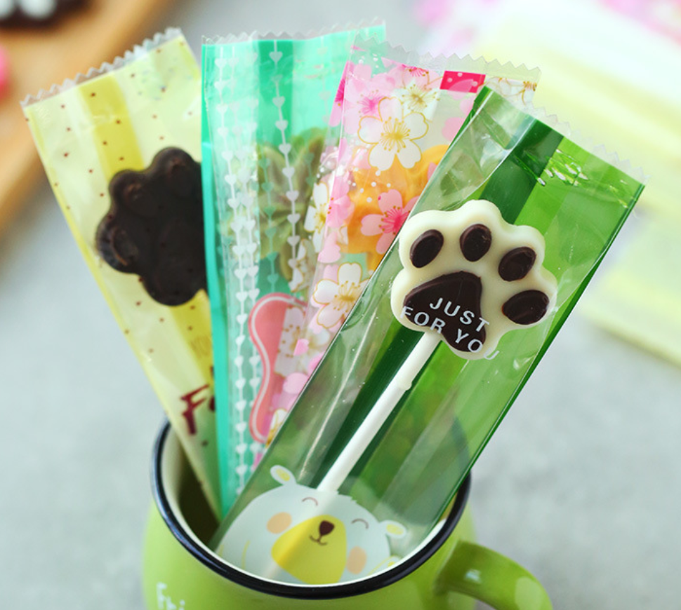 ถุงทาร์ตสัปปะรด อมยิ้ม ซีลขยายข้าง เบเกอรี่ (หลายขนาด) ชุดที่ 2/2