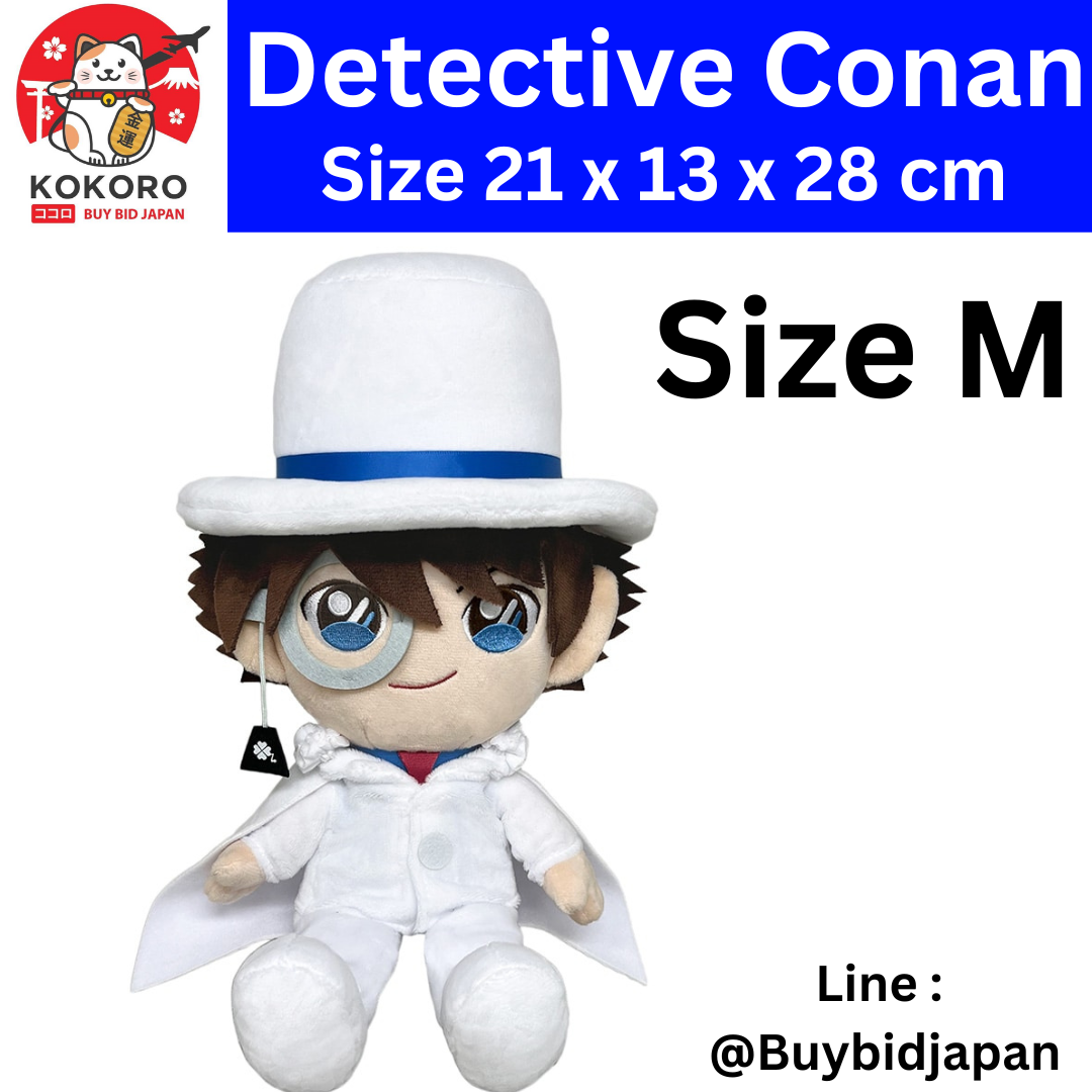 [PRE-ORDER] ตุ๊กตา จอมโจรคิด โคนัน เดอะมูฟวี่ Size M 28 cm จากโรงหนังญี่ปุ่น Detective Conan: The Million-dollar Pentagram TVアニメ「名探偵コナン」 FCN05 ふわふわフレンズ 怪盗キッド（M）