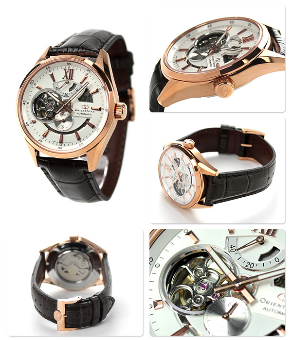 Orient WZ0211DK นาฬิกาผู้ชาย Orient รุ่น WZ0211DK, Orient Star Semi Skeleton Collection Men's Watch