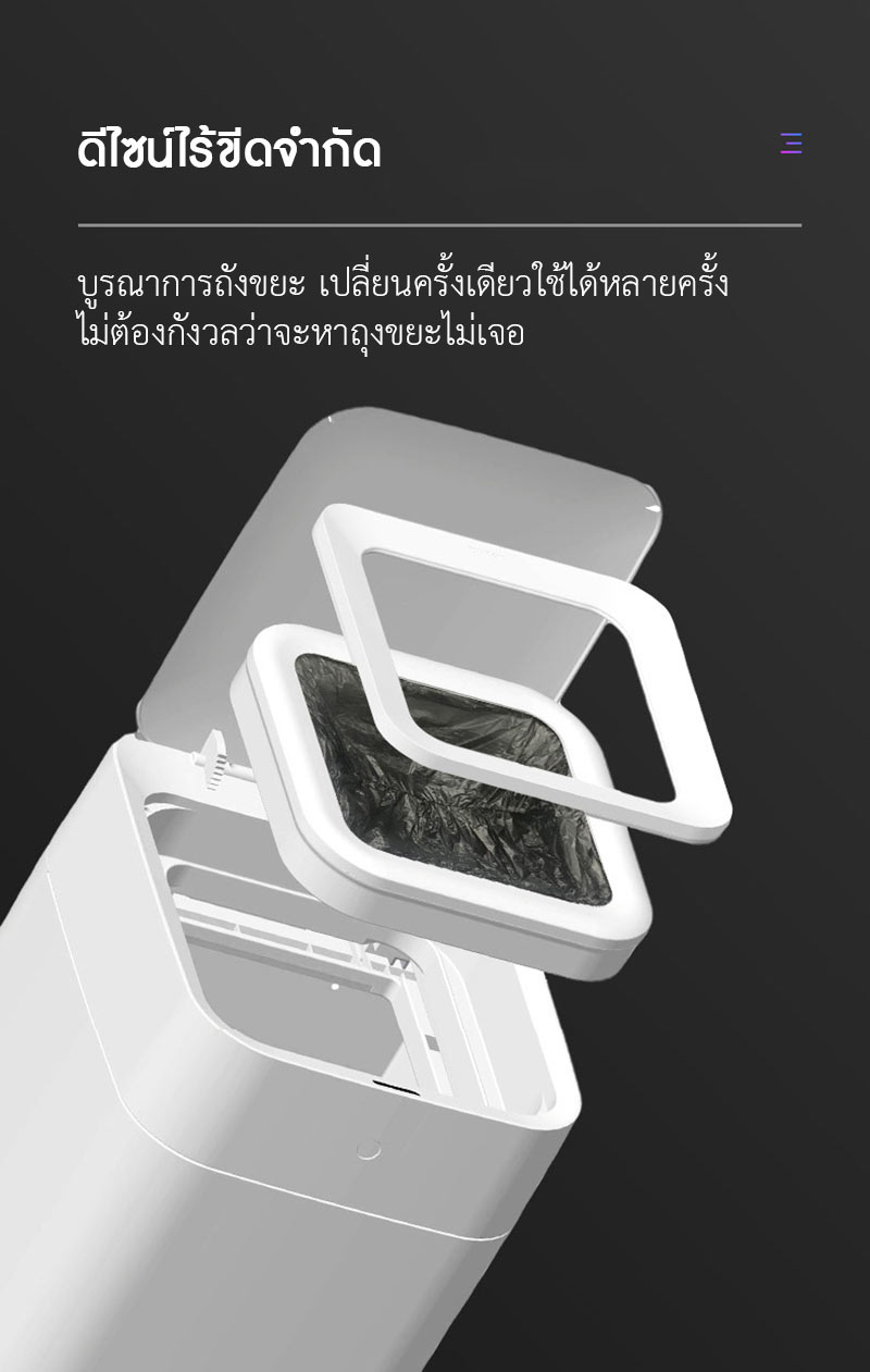 Xiaomi Townew T1S Smart Trash Can - ถังขยะอัจฉริยะ Townew T1S