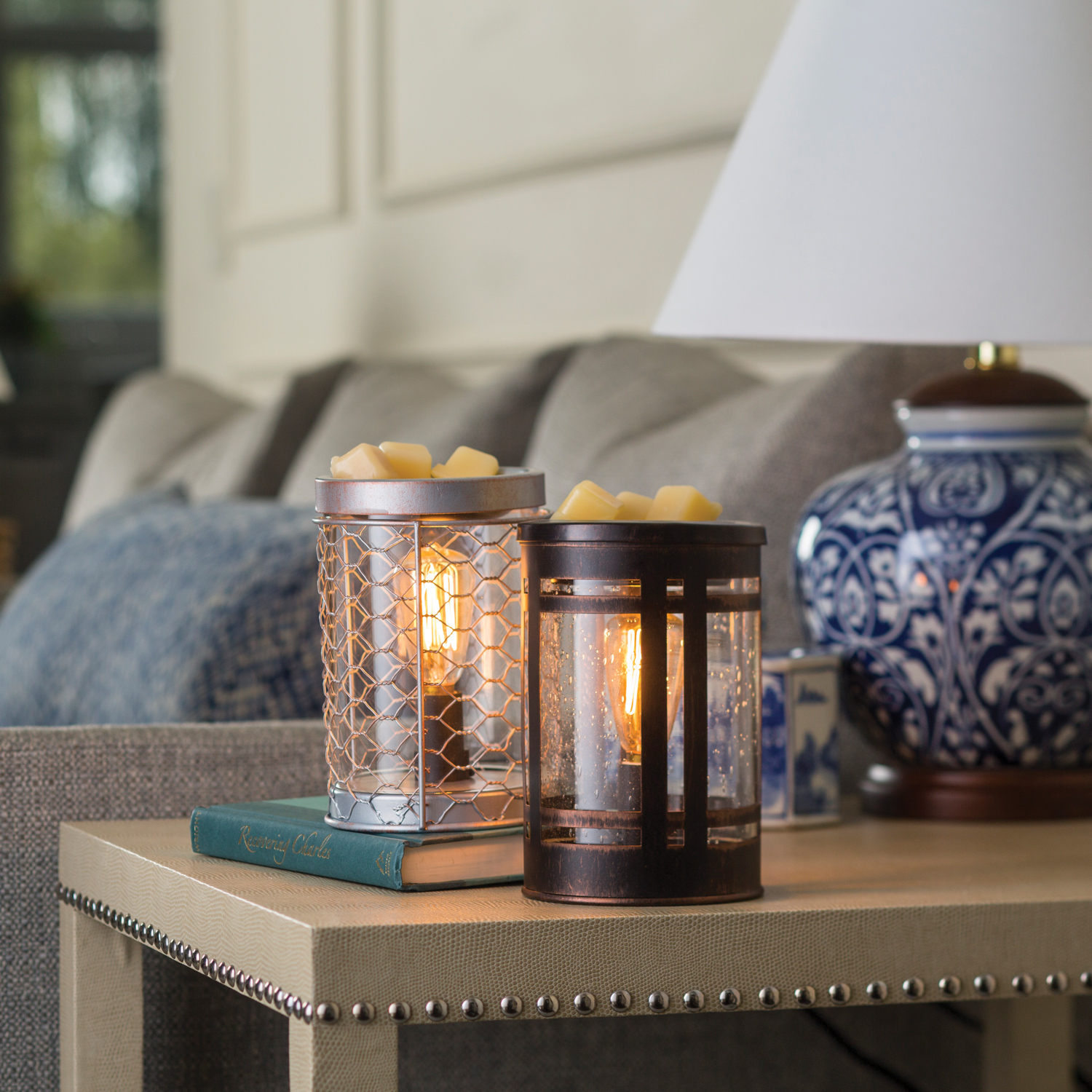 Chicken Wire Illumination Warmer Silver