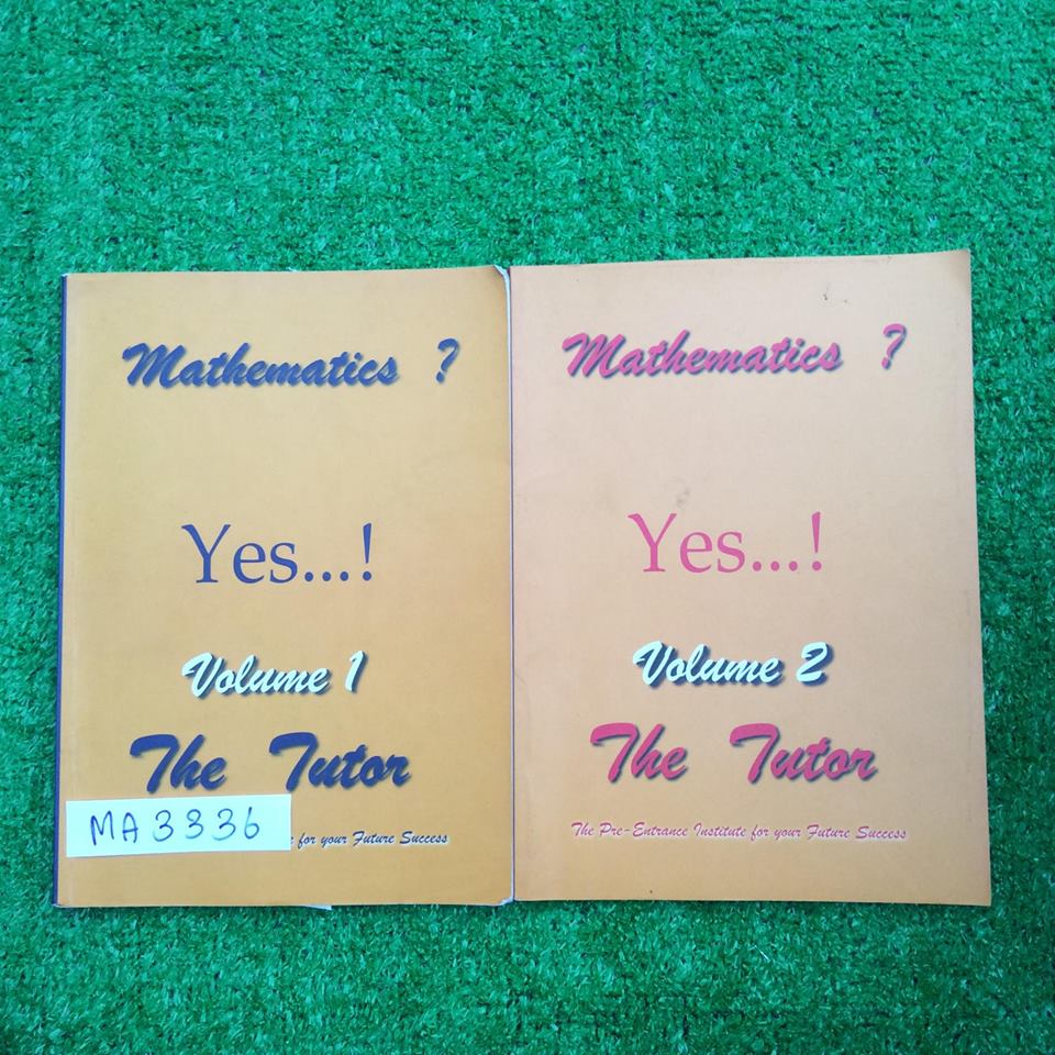 MA3336 [The Tutor เดอะติวเตอร์] Advance Maths ในเล่มประกอบด้วยเนื้อหาสั้นๆ ตามด้วยโจทย์มีทั้งโจทย์แบบถูกผิด เติมคำ และแบบตัวเลือก เล่ม 1 มีเขียนมีทำด้วยดินสอ แต่ไม่ครบ เล่ม2 เป็นเล่มเปล่า ไม่มีเฉลย ขายเหมา 750฿