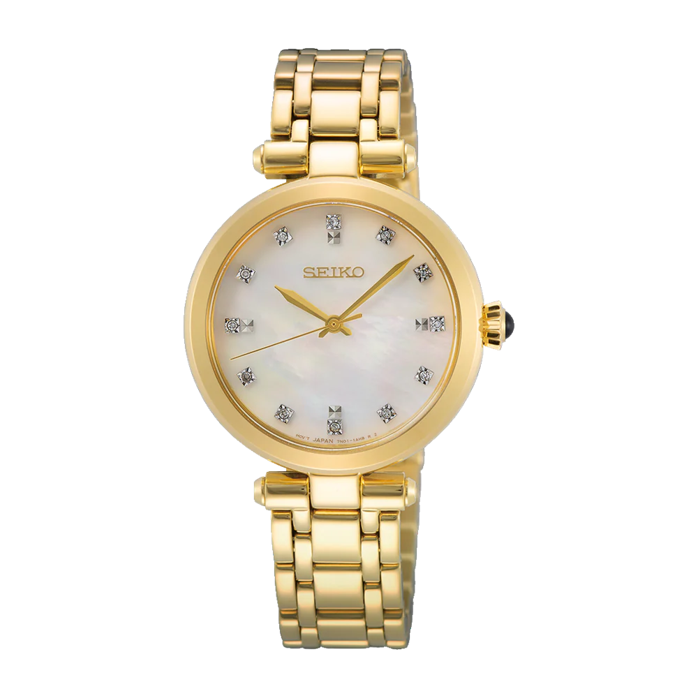 Seiko SRZ536P1 นาฬิกาผู้หญิง DIAMONDS Quartz Women's Watch