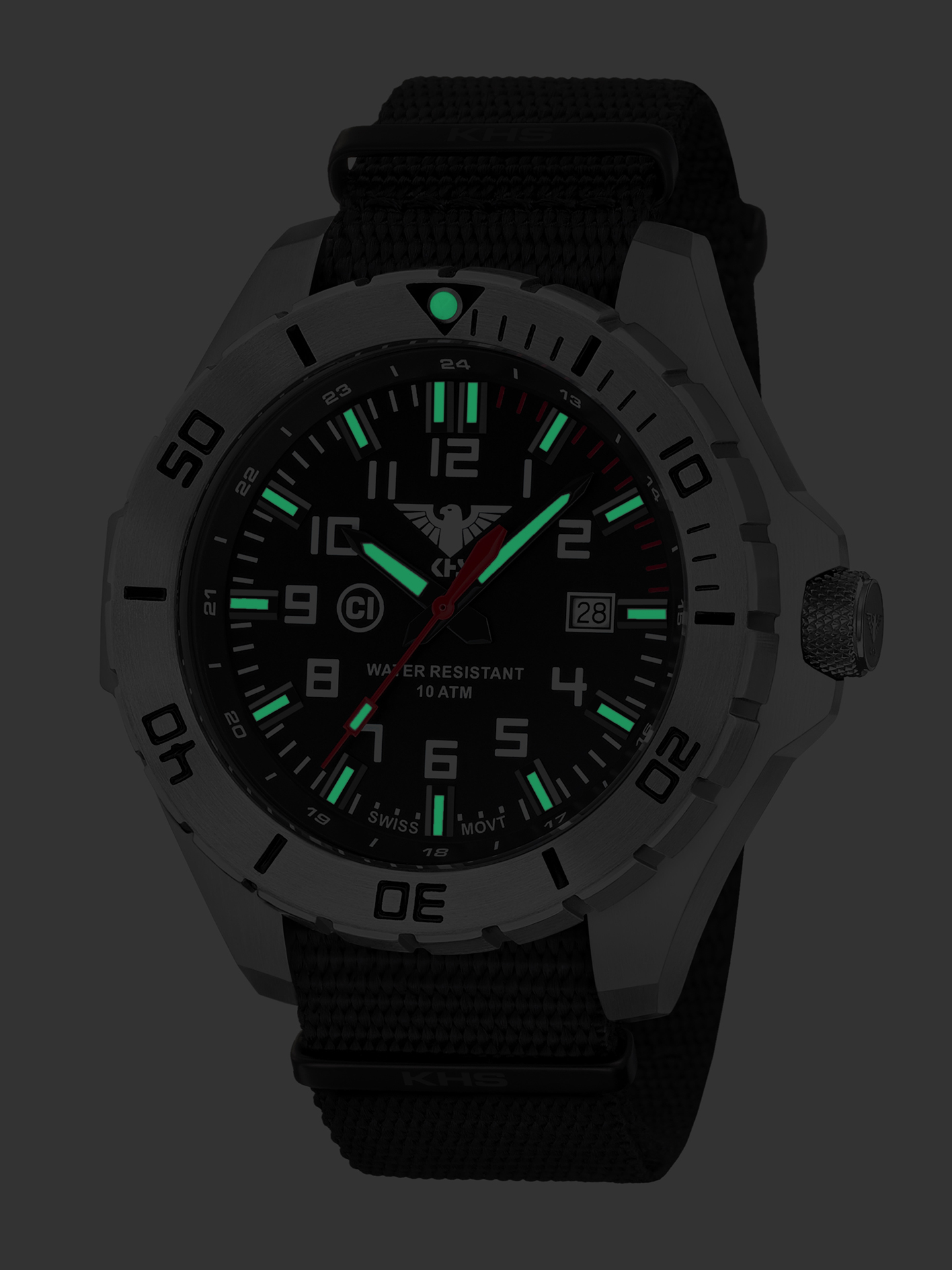 KHS Tactical KHS.LANS.NB นาฬิกา Landleader Quartz Watch