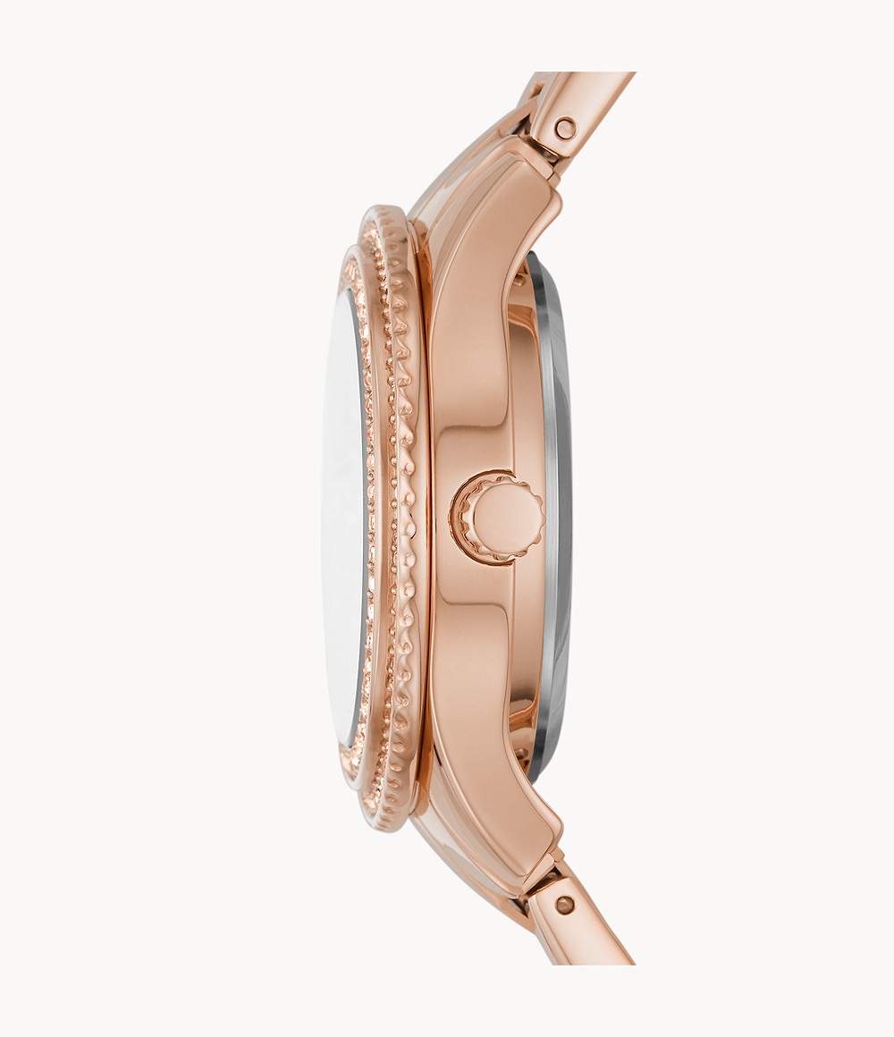 Fossil ME3211 นาฬิกาผู้หญิง Stella Automatic Rose Gold-Tone Women's Watch