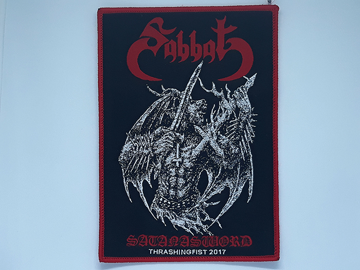 SABBAT 'Satanasword' Woven Patch อาร์มแบบทอ