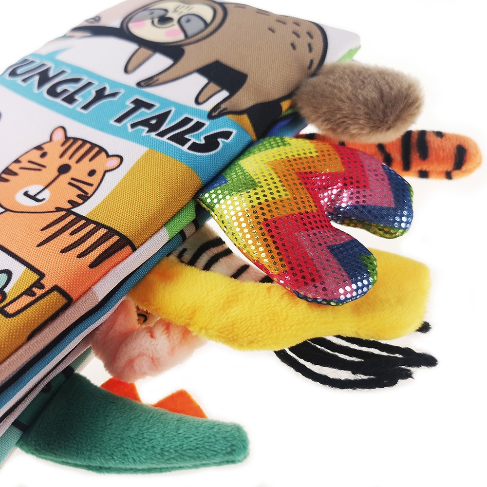 หนังสือผ้า สำหรับเด็ก มีหาง หนังสือผ้า ของเล่นเด็ก เสริมพัฒนาการ