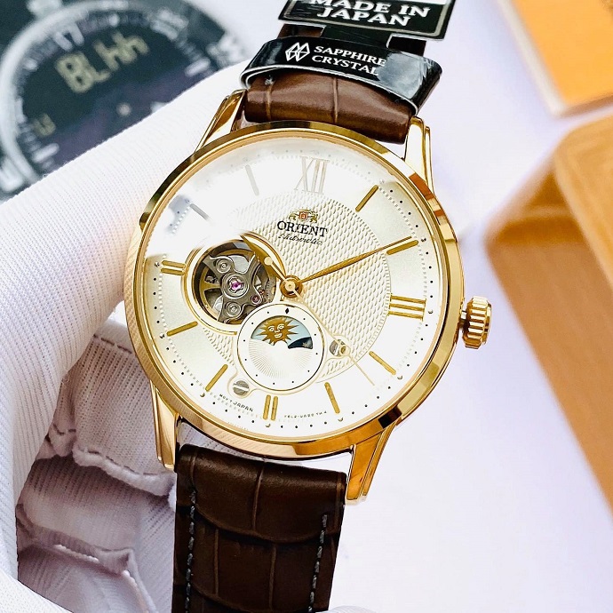 Orient RA-AS0010S10B นาฬิกาผู้ชาย Moonphase Automatic Men's Watch