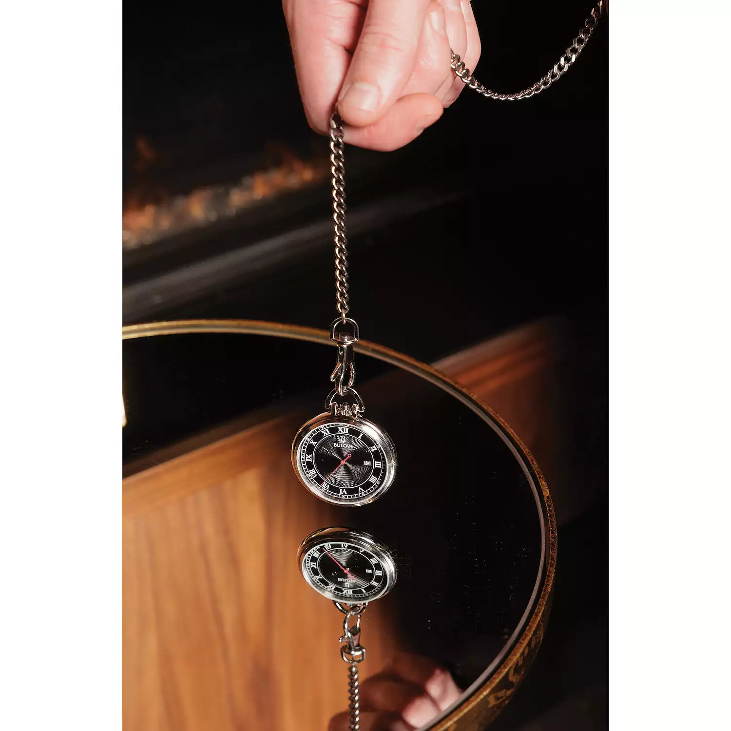 Bulova 96B308 นาฬิกาพก Classic Quartz Pocket Watch