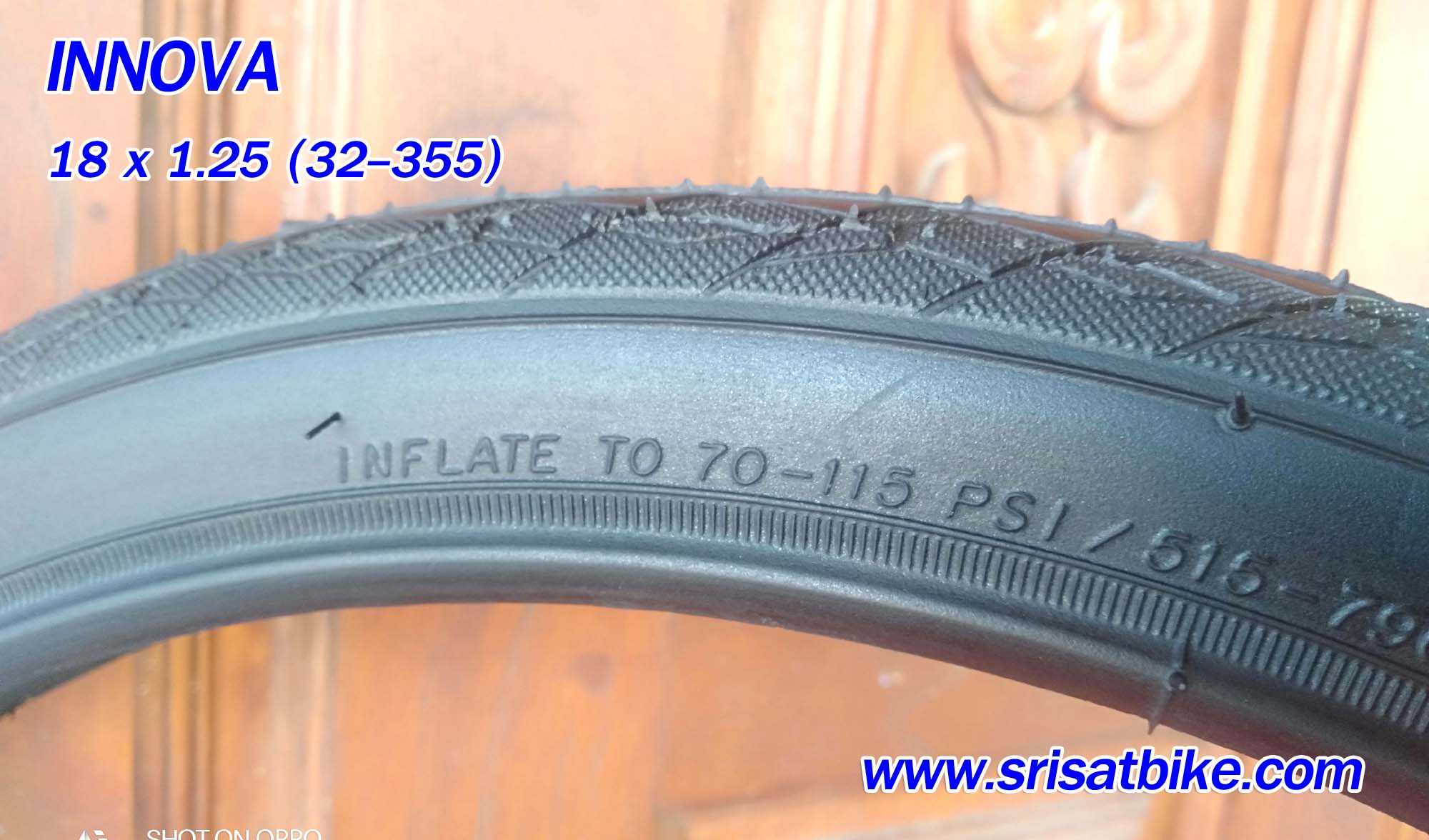 ยางจักรยาน 18 x 1.25 (32-355) INNOVA