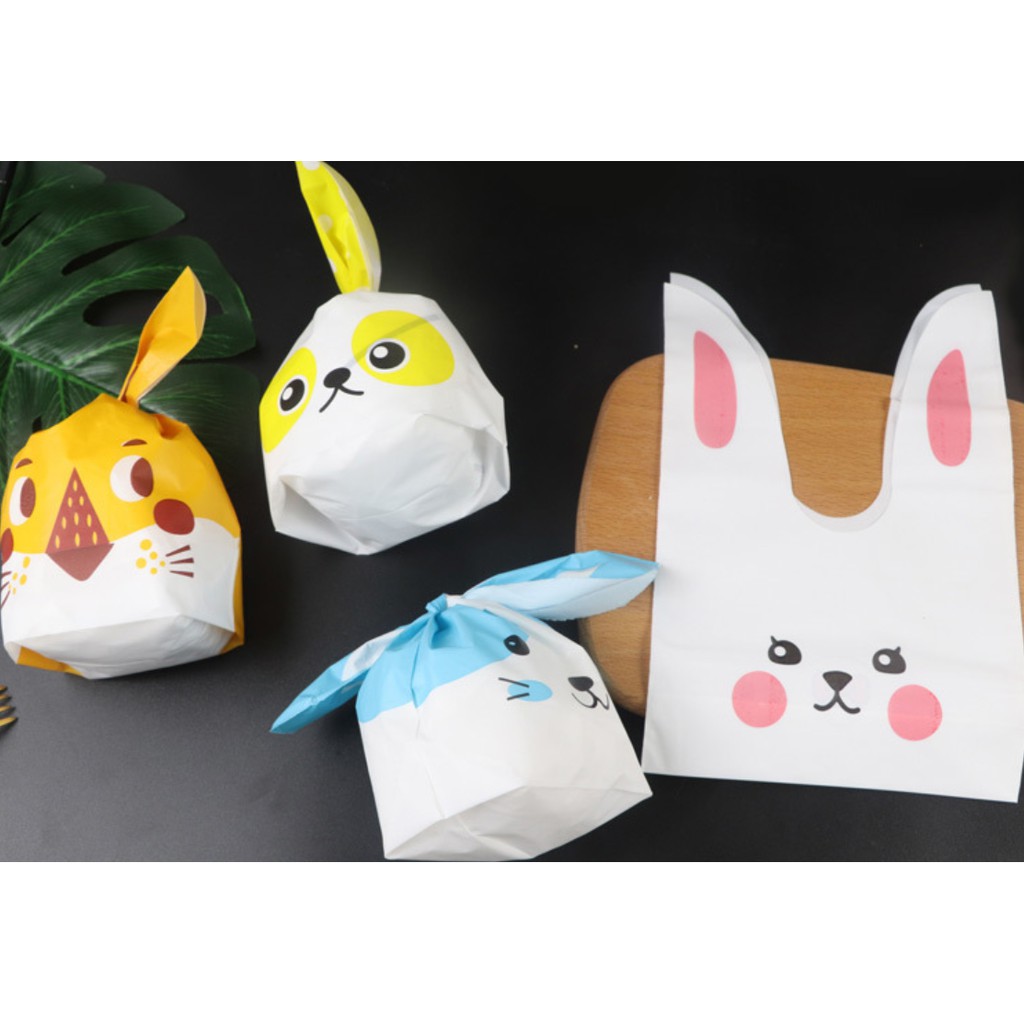 ถุงผูกหูกระต่าย ขนาด 13.5x22 ซม. แพ็คละ 47-50 ใบ (ชุดที่ 2/2)