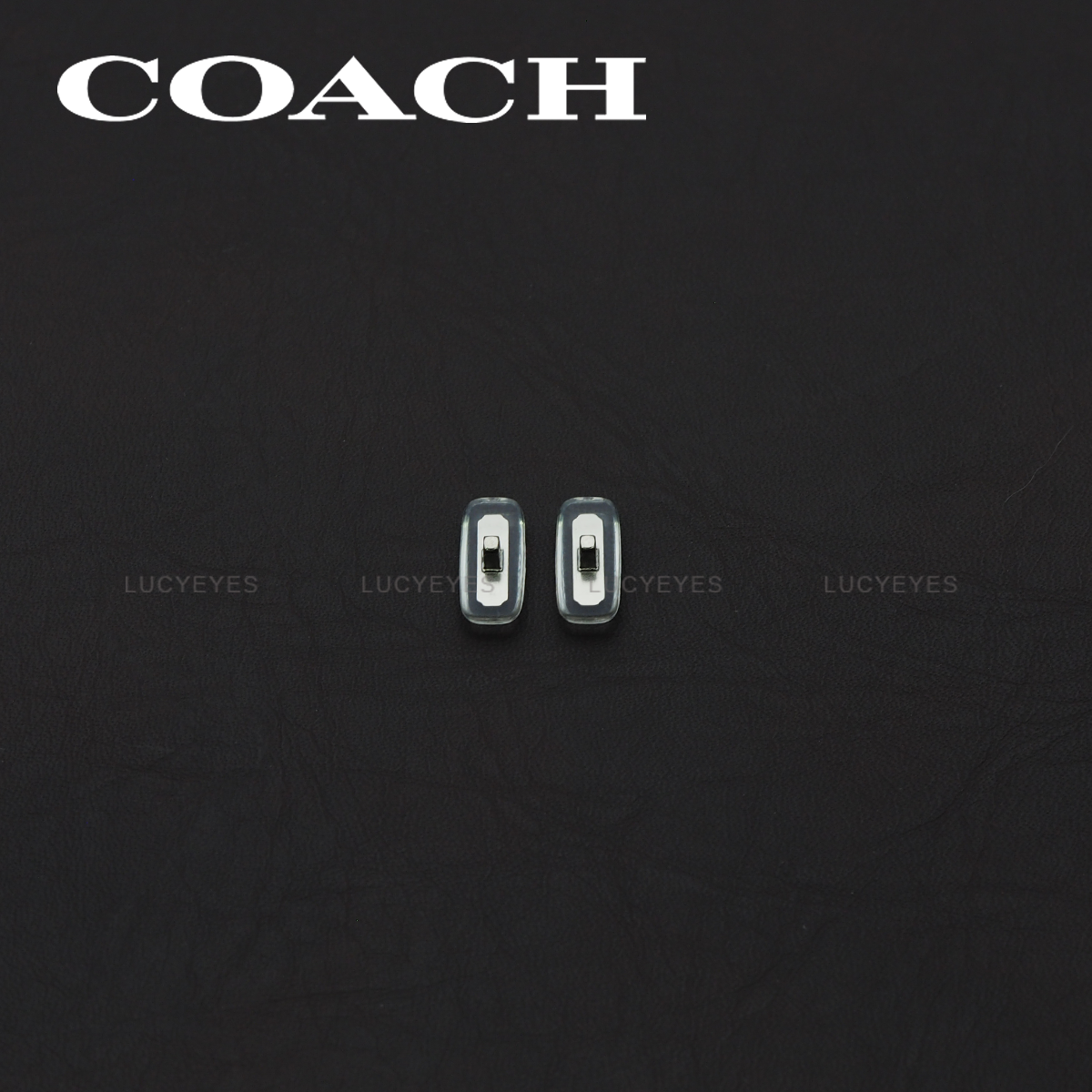 แป้นจมูก COACH แท้ 100% แบบใส่น๊อต (สีใส อะไหล่เงิน)