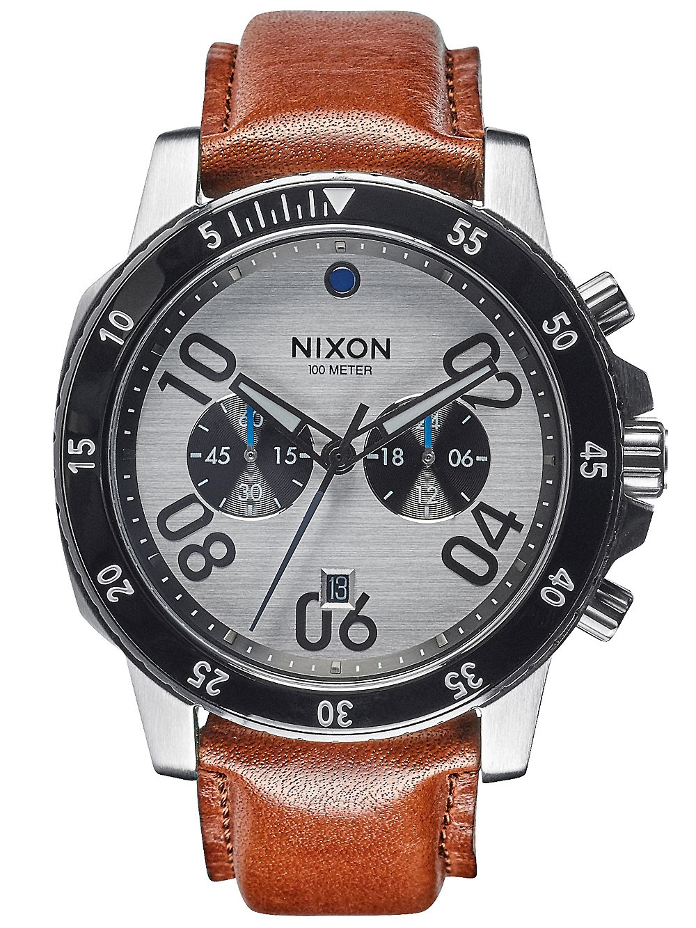 Nixon A940-2092-00 นาฬิกาผู้ชาย Ranger Chronograph Leather Quartz Men's Watch
