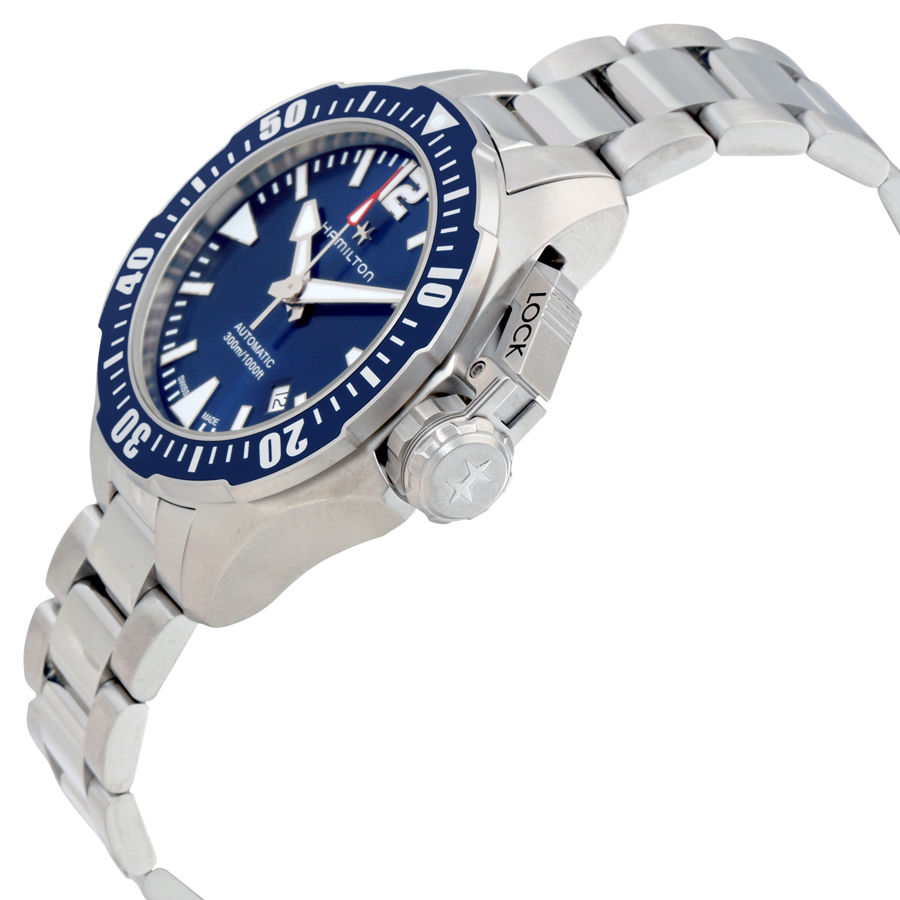 Hamilton H77705145 นาฬิกาผู้ชาย Hamilton รุ่น H77705145, Khaki Navy Frogman Automatic Men's Watch
