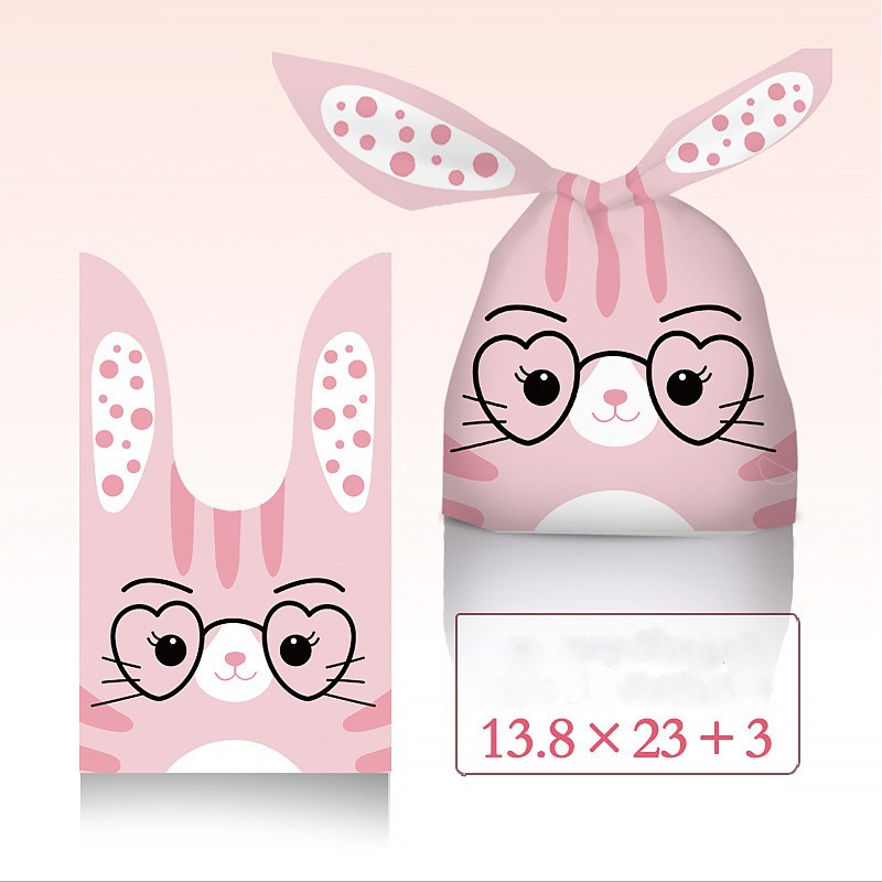 ถุงผูกหูกระต่าย ขนาด 13.5x22 ซม. แพ็คละ 47-50 ใบ (ชุดที่ 4/4)