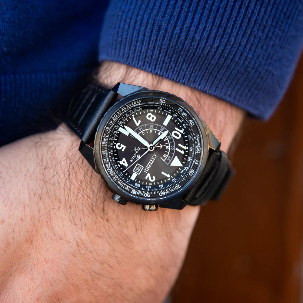 Citizen BJ7135-02E นาฬิกาผู้ชาย Eco-Drive Promaster Nighthawk Men's Watch